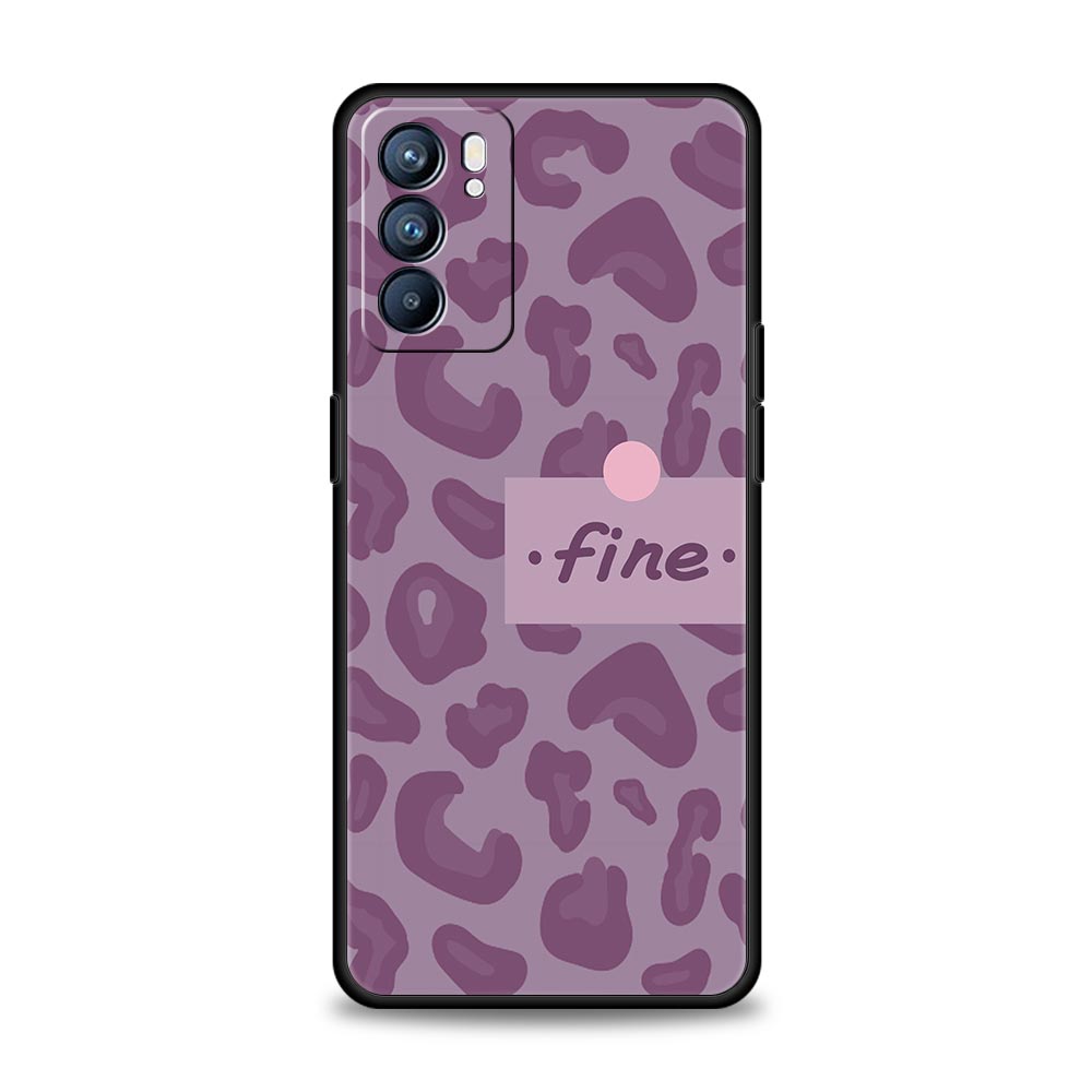 

White Black Cow Pattern Phone Case For Oppo Reno8 Reno7 Reno6 Pro A54 5G Find X6 X5 A53 A52 A9 A15 A95 A17 A16 A76 A74 A57 Cover Oppo A17