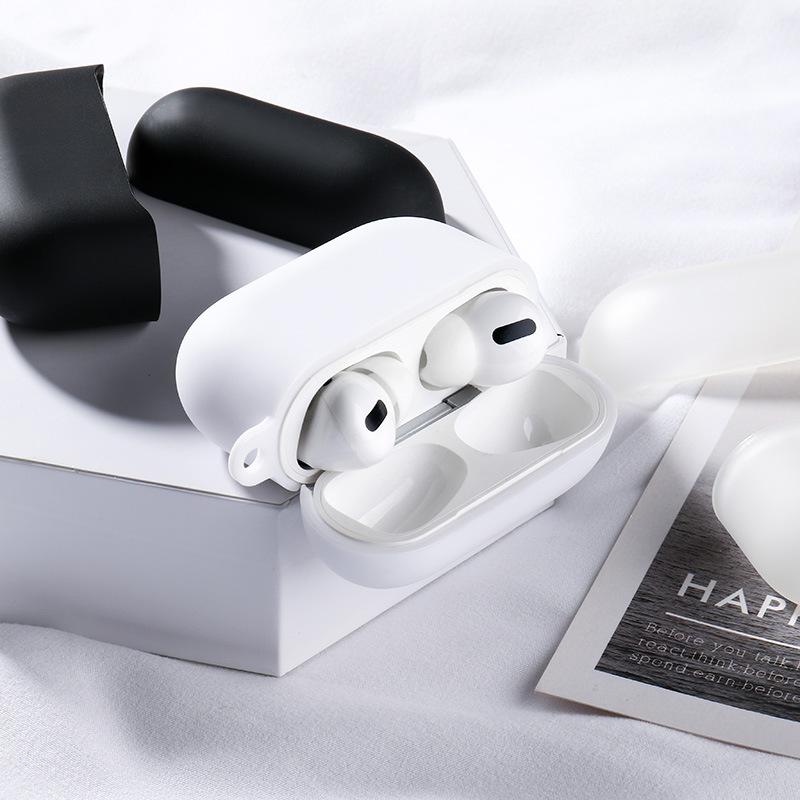Frosted TPU Black Material White for Apple Bluetooth AirPods 1 /2 Generation Pro3 Generation Earphone Case Soft Cover