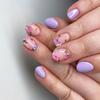 Quadratische Aufklebenägel Blume Falsche Nägel Aufklebenägel in 12 Größen, 24 Stück Französische Nagelspitzen für DIY Nagelkunstdekorationen