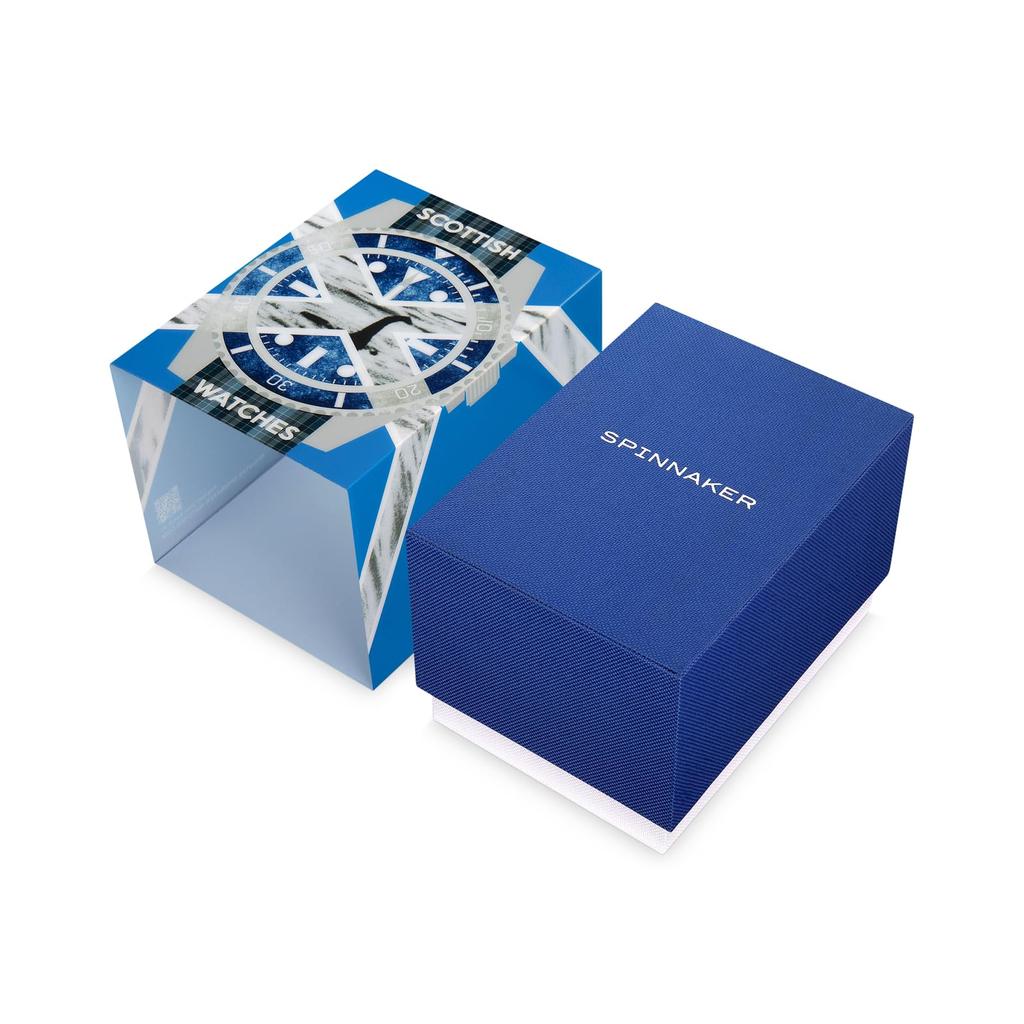 Scottish Watches Automatisch 15 ATM Wasserdicht Saphirglas Blaues Zifferblatt Uhr [SPINNAKER] SP-5137-01 Herren [Authentisch]