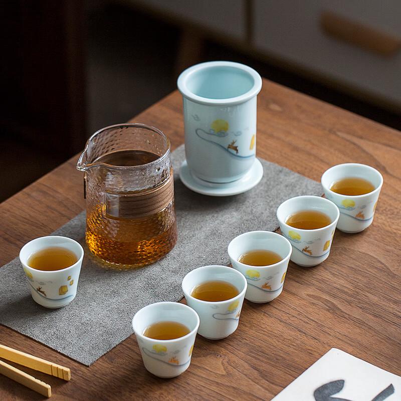 Aiyiruis Deer Companion 8-Piece Tea Set
