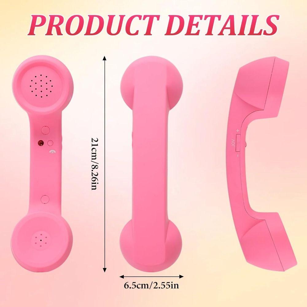 Telephone Style Phone Handset with Microphone Handheld Cell Phone Receiver