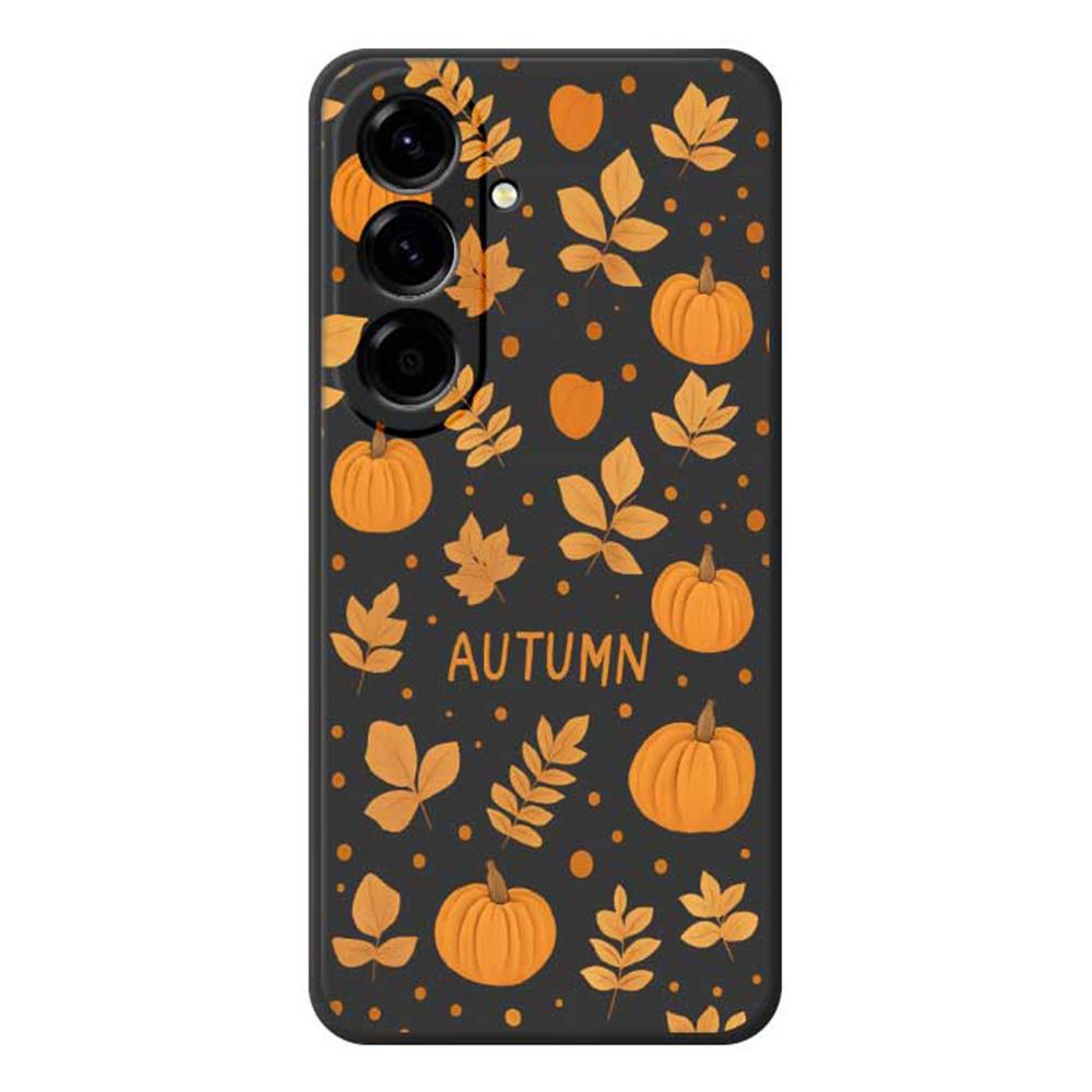 For Samsung Galaxy A56 5G Case Autumn Theme Pattern Printing Straight Edge TPU Phone Back Cover