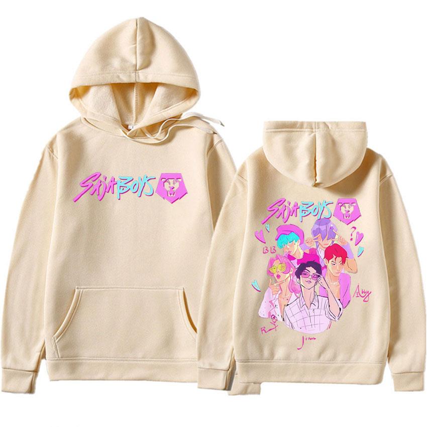 K-Pop Demon Hunters Derpy Tiger Autumn Winter Pop Hoodie Men Humor Korean Oversized Y2k Clothes Aesthetic Tracksuit
