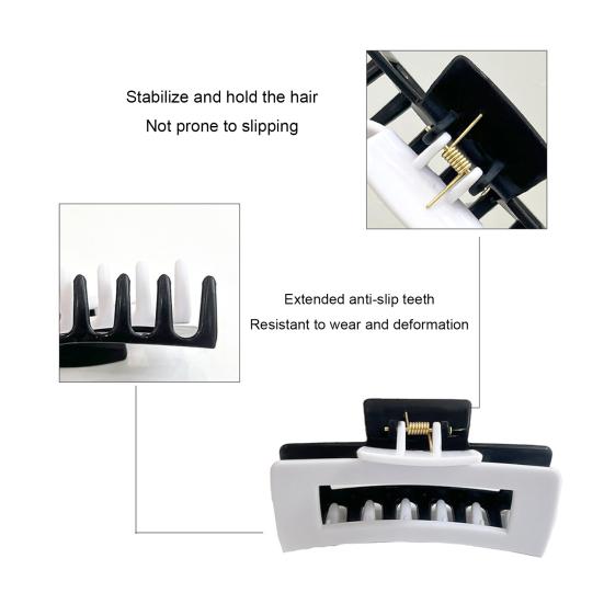 Hair Claw Soft Silicone Anti-slip Teeth Back Head Hair Clip