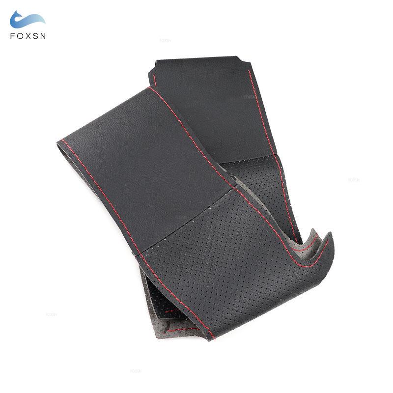 Perforated Microfiber Leather Car Accessories Interior Steering Wheel Cover Trim with fittings For Volvo V40 XC60 S60 LV60 S80L