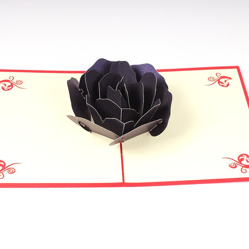 3D Pop-Up Card: Rose Flower for Mother s Day, Valentine s Day, Creative Teacher s Day