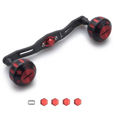 HEIGHTEN 130 mm Ritės Rankenėlės Storis 4 mm Anglies Audinys su 35 mm Rankenėle SHIMANO DAIWA Abu Hammer Serija Juoda 1.5K (130mm, & Raudonas) (379)