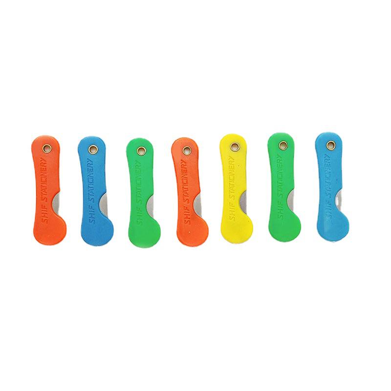 Compact Folding Colored Utility Knife Sharpener for Students
