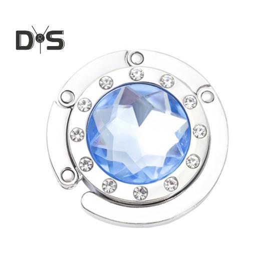 

Складной крючок для сумки с магнитом, противоскользящий дизайн, универсальная совместимость, компактный портативный крючок для вешалки сумочки светло-синий