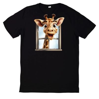 T-Shirt Giraffe Tier Witzig Gift Idea Funny Gift Motif Cotton