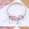 Fashion Ladies Zircon Swan Love Beads Bracelet for Ladies