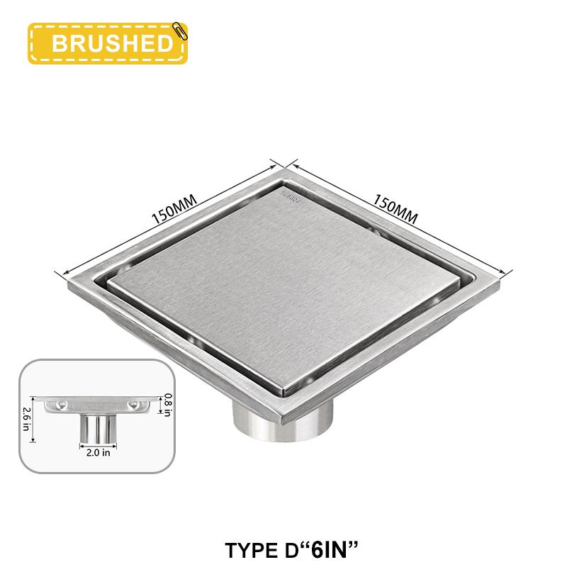 Sifon de Pardoseală Pătrat Inoxidabil Invizibil Deodorant Filtru de Gunoi Sifon Sifon de Pardoseală Duș Filtru de Apă Accesorii Baie