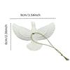 1-4pcs Peace Doves Resin Christmas Decorations Creative Home Festival Sculpture Outdoor Courtyard Friendship Dove Decoration