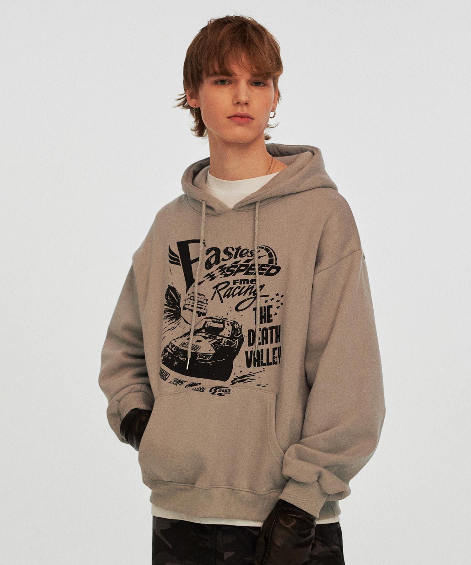 Primario Off-Road Racing Hoodie [Light Gray] Black/L