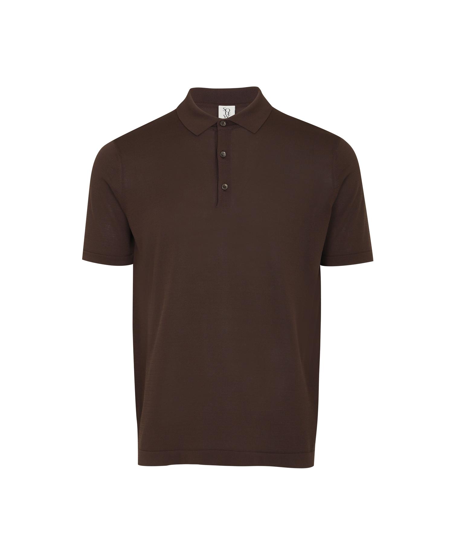 Soru Premium Short Sleeve Summer Knit_Brown S