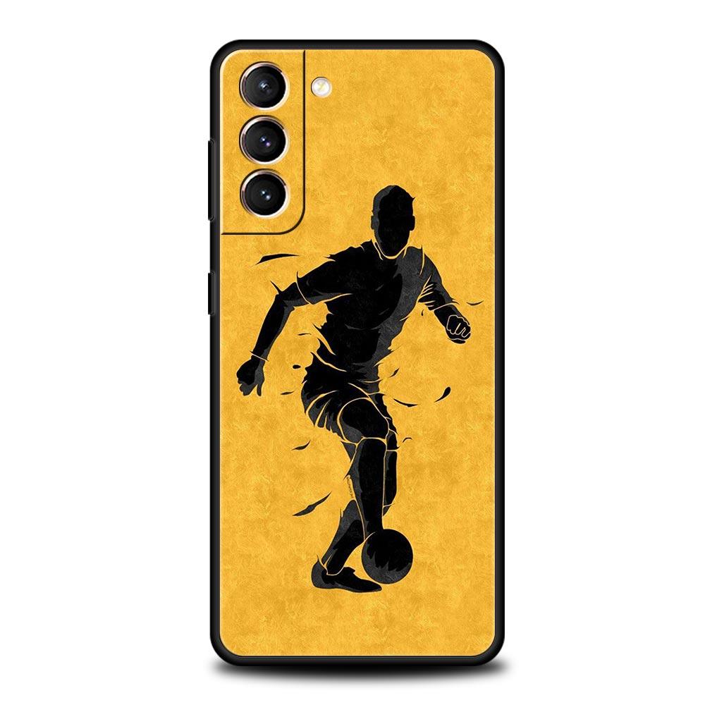 Football Passion Soccer Ball Phone Case For Samsung Galaxy S24 S23 S22 S20 Ultra S21 FE 5G S10 S9 Plus S10E S8 Silicone Cover