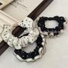 Retro Polka Dot Lace Hair Tie - Elastic Ponytail Holder for Women