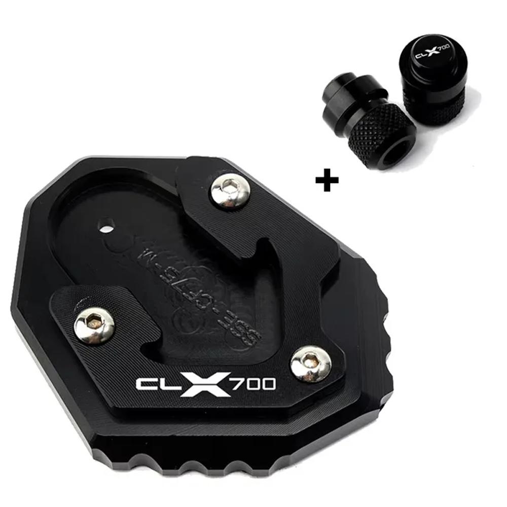For CLX 700 700CL-X 700CLX Heritage clx700 CL-X CL-X700 Adventure Accessories Motorcycle Kickstand Side Stand Extension Plate