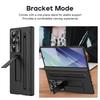 For Samsung Galaxy Z Fold7 5G Case PC Cell Phone Cover with Kickstand and Stylus Pen