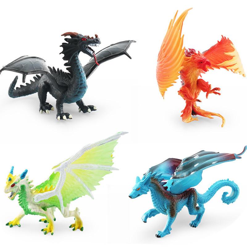 Western Mythical Dragon Eagle Wolf Pvc Action Figures Model Toy Gift Decoration