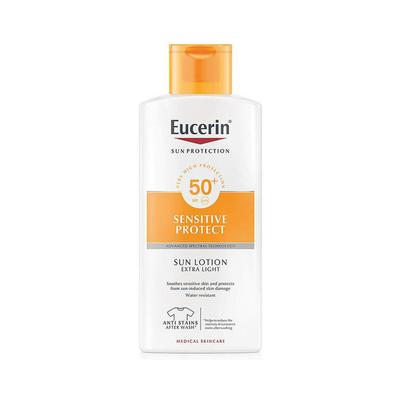 Eucerin - Extra Light Sensitive Protect Sonnenlotion LSF 50+ 400 ml - 