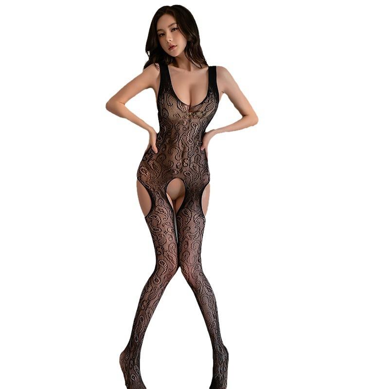 Sex underwear female sexy open crotch temptation large size tights free mesh stockings temptation