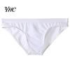 Men Underpants Briefs Stretchy Breathable Comfortable Soft See Through Trendy Ice Silk Sexy Low Waist Panties Daily Life