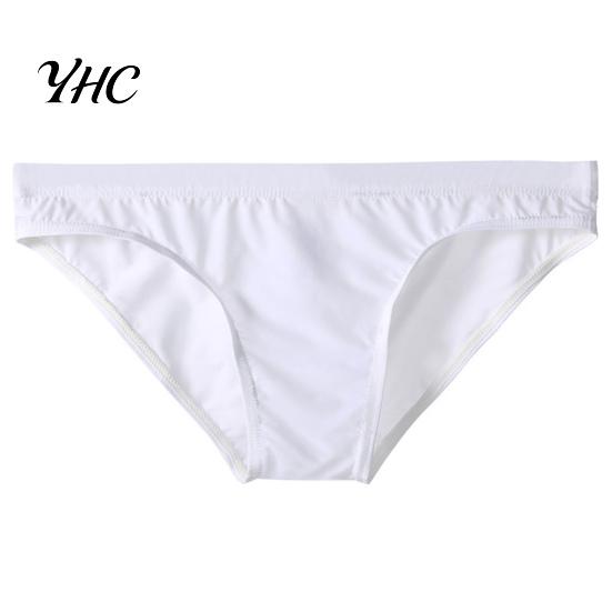 Men Underpants Briefs Stretchy Breathable Comfortable Soft See Through Trendy Ice Silk Sexy Low Waist Panties Daily Life