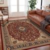 Bohemian Soft Flannel Area Rugs, Living Room Coffee Table, Sofa Carpet, Study, Bedroom, Waterproof and Dirt Resistant Carpet