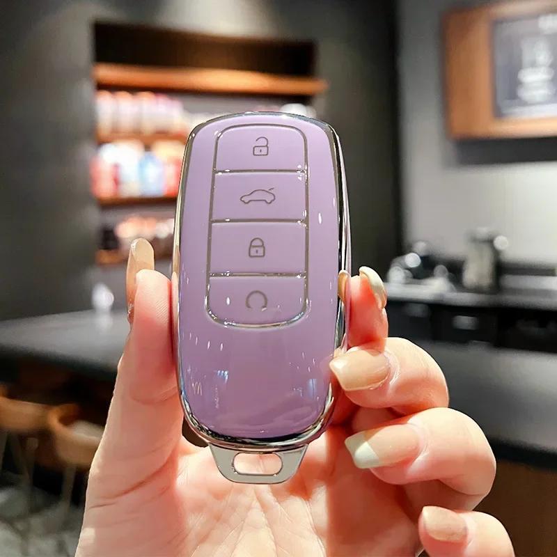 

Tpu Protective Case For Key Fobs Of Chery Tiggo 8 Pro / Pro Max / Omoda 5C / 7 Pro Max With Exquisite Keychain