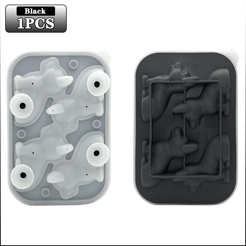 1-5PCS 3D Puppy Shape Silicone Ice Tray Dog Ice Cube Mold for Cocktails Whiskey Bourbon Easy Release Freezer Tray Bar Gift