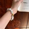 Han Qian'er Silversmith Cat's Eye Beads Tianshan Jadeite Elegant Versatile Fortune Bracelet SC0225
