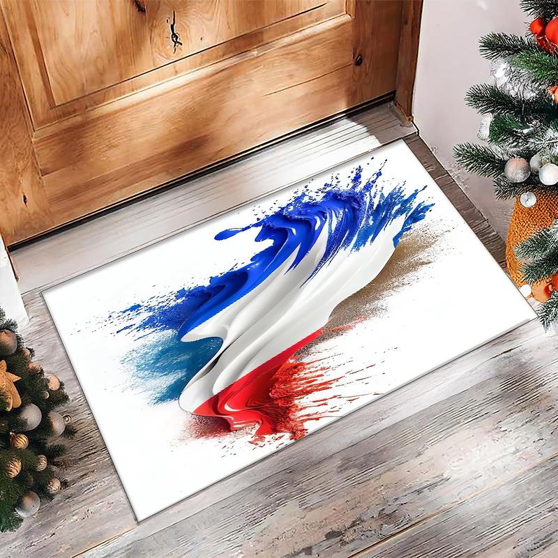 France national football team Printed Flannel Area Rug Non Slip Soft Polyester Floor Carpet Indoor Decor Mat for Bedroom Living Room Sofa