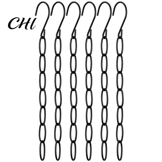 Metal Chain Hanger 6/10Pcs Clothes Organizer with 7 Slots Multiple Hangers in One Collapsible Vertical Space Saving Multifunctional Closet With