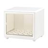 Enclosed Countertop Organizer with Transparent Front Door DustResistant Ventilated Cup Storage