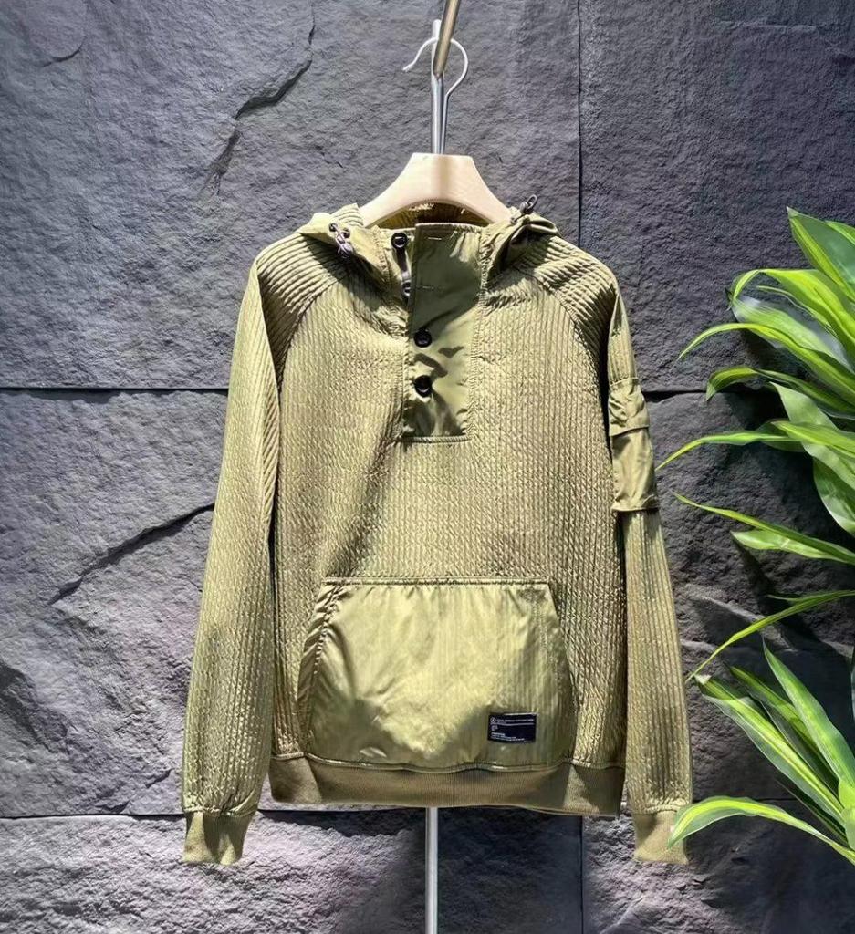 Autumn Men's Fashion Korean-Style Splicing Hoodie Sweater - New Loose-Fit Long-Sleeve Trend.