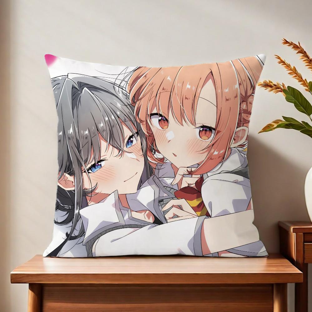 Cute Mme anime Llove Song cushion cover For Pillow Printing Sofa Decoration Home Car Room Coffee Shop Office Nordic Simplicity
