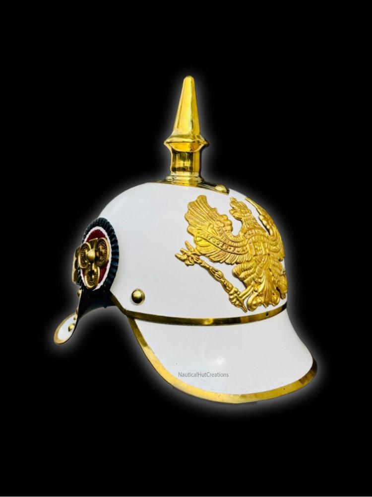 

Німецький шкіряний шолом пікельхаубе прусський шолом з шипом подарунок німецькому офіцеру M аеро