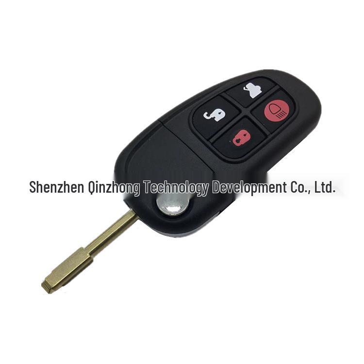 Jaguar 4-Button Folding Car Key Shell