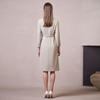 LadyS Elite Melody Light Luxury V-Neck Midi Dress