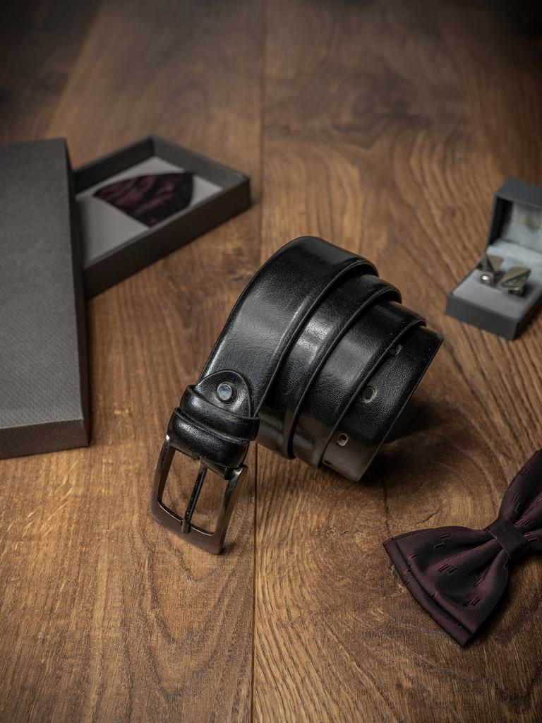 Men'S Leather Belt, Natural Leather, Exclusive