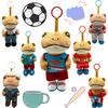 Cute Puerto Rican Singer Bad Bunny Frog Plush Keychain Stuffed Doll Backpack Pendant Children Toy Cute Toy Festival Birthday Present