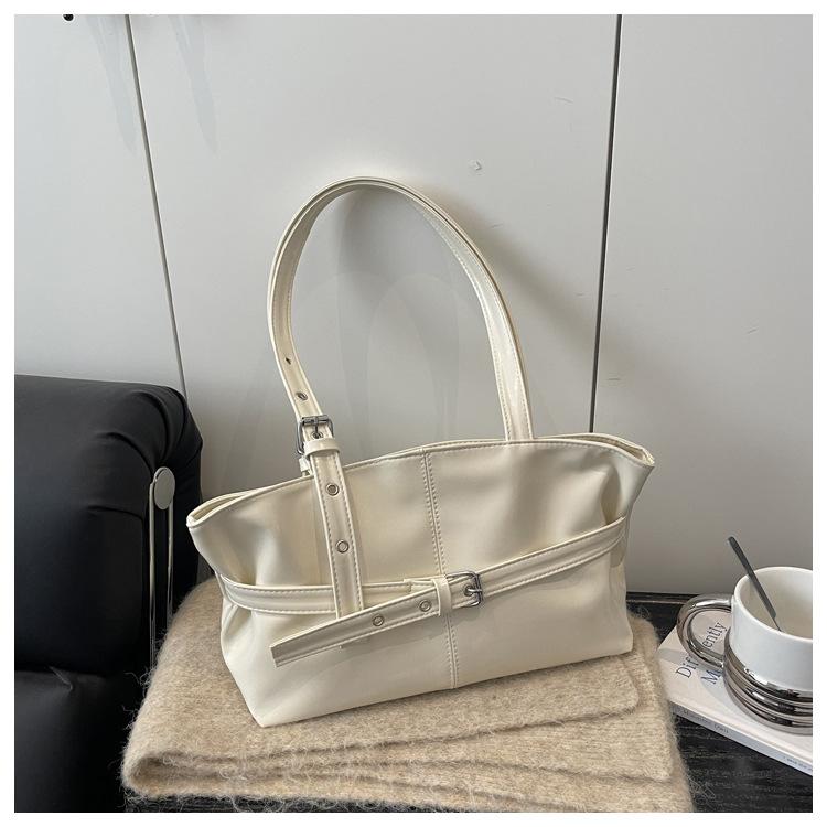 

Winter Style Women s Retro Minimalist Tote Shoulder Bag 2026 Autumn Large Capacity Commuting Top-Handle Hand Bags for Women белый