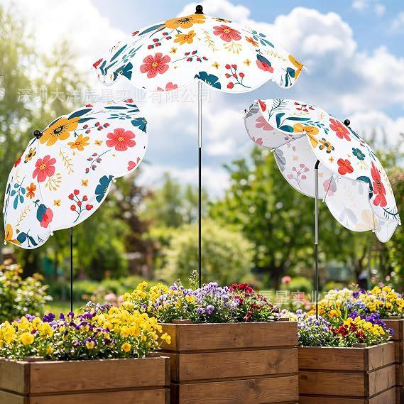 Popular Plant Parasol Upgraded Adjustable Outdoor Garden Potted Plant Pot Plant Parasol