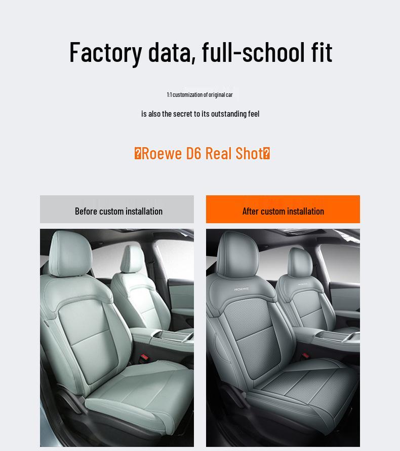 Roewe D6 Universal Breathable Leather Seat Cover - All-Season Car Accessory