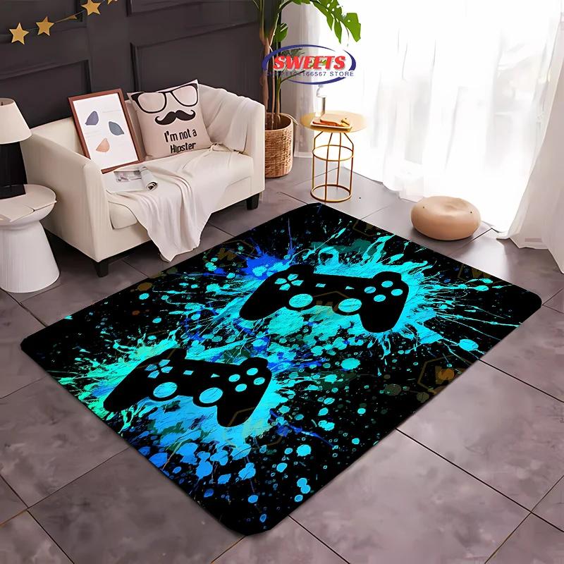 Funny Game Controller Area Carpet,Rug for Living Room Tapete for Bedroom Sofa Kitchen Doormat Decor,Kids Non-slip Floor Mat Gift