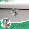 Car Guardian Angel Visor Clip, St. Christopher Metal Medal Bless Driving Safety, Never Drive Faster Than Your Angel Car Visor Clip, Religious Present