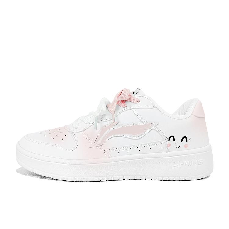 Li Ning Floating Boat Synthetic Leather Slip Resistant Abrasion Resistant Low top Skateboard Shoes Men s AGCS420-6(Team1438-1) 36