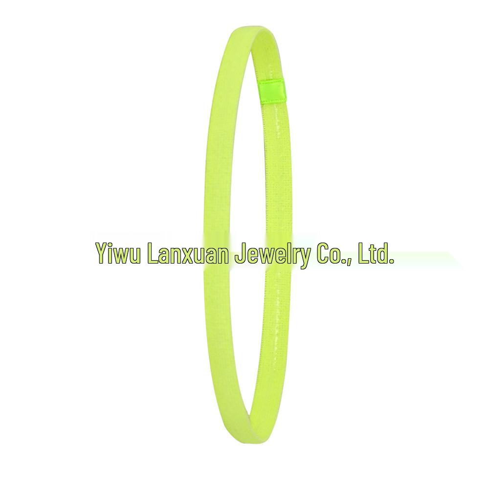 Elastic Candy Color Sports Yoga Headband - Popular European & American Hair Accessory for Running & Football.